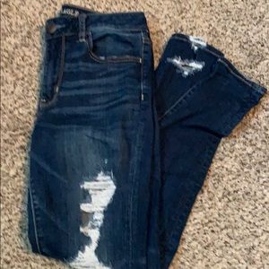 Dark rinse Hi rise jeggings